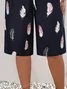 Women Feather Fifth Pants Pant Casual Summer Trousers