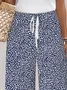 Women Floral Fifth Pants Pant Casual Summer Trousers