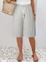 Women Plain Fifth Pants Pant Casual Summer Trousers