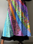 Women Hippie Half Sleeve Summer Printing Dress V Neck Daily Casual Maxi A-Line Dress