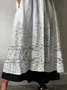 Women Floral Half Sleeve Summer Printing Dress V Neck Daily Casual Maxi A-Line Dress