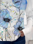 Women Floral Long Sleeve Tee T-shirt Crew Neck Printing Casual Spring/Fall Graphic Tee Top