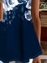 Women Floral Short Sleeve Tee T-shirt Crew Neck Printing Casual Summer Graphic Tee Top