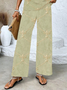 Women Floral Printing Two-Piece Set Daily Sleeveless Casual Summer Top With Pants Matching Set