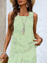 Women Butterfly Printing Two-Piece Set Daily Sleeveless Casual Summer Top With Pants Matching Set