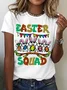 Women Text Letters Short Sleeve Tee T-shirt Crew Neck Casual Summer Top