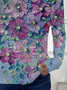 Women Floral Long Sleeve Tee T-shirt Crew Neck Printing Casual Spring/Fall Graphic Tee Top