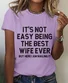 Women Text Letters Short Sleeve Tee T-shirt Crew Neck Casual Summer Top