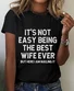 Women Text Letters Short Sleeve Tee T-shirt Crew Neck Casual Summer Top