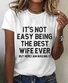 Women Text Letters Short Sleeve Tee T-shirt Crew Neck Casual Summer Top