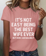 Women Text Letters Short Sleeve Tee T-shirt Crew Neck Casual Summer Top