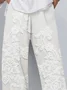 Women Floral Capris Pant Casual Summer Trousers