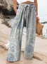 Women Floral Long Pant Casual Spring/Fall Trousers