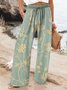 Women Floral Long Pant Casual Spring/Fall Trousers