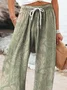 Women Floral Long Pant Casual Spring/Fall Trousers