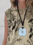 Women Sleeveless Tank Top Camisole Summer Floral Printing Crew Neck Daily Casual Top
