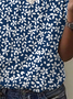 Women Floral Short Sleeve Tee T-shirt V Neck Printing Casual Summer Graphic Tee Top