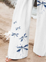 Women Dragonfly Long Pant Casual Spring/Fall Trousers