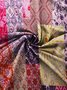 Women Floral Half Sleeve Blouse Summer Shawl Collar Daily Casual Top