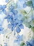 Women Floral Gallus Summer Dress Crew Neck Daily Casual Maxi A-Line Dress