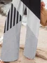 Women Striped Long Pant Casual Spring/Fall Trousers