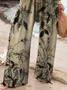 Women Floral Long Pant Casual Spring/Fall Trousers