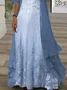 Women Floral Printing Two-Piece Set Daily Three Quarter Sleeve Casual Spring/Fall Dress With Coat Matching Set