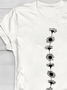 Women Floral Short Sleeve Tee T-shirt Crew Neck Printing Casual Summer Graphic Tee Top