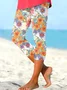 Women Floral Ankle Pants Pant Casual Spring/Fall Trousers