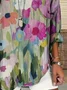 Women Floral Long Sleeve Blouse Spring/Fall Printing V Neck Daily Casual Top