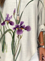 Women Floral Long Sleeve Blouse Spring/Fall Printing V Neck Daily Casual Top