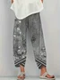 Women Floral Capris Pant Casual Summer Trousers