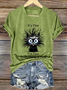 Women Animal Short Sleeve Tee T-shirt Crew Neck Casual Summer Top
