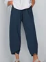 Women Plain Capris Pant Casual Summer Trousers