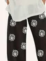 Women Floral Capris Pant Casual Summer Trousers