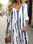 Women Striped Printing Two-Piece Set Daily Long Sleeve Casual Spring/Fall Top With Pants Matching Set
