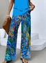 Women Psychedelic Art Two-Piece Set Daily Sleeveless Casual Summer Top With Pants Matching Set
