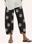 Women Floral Capris Pant Casual Summer Trousers
