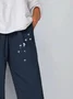 Women Floral Capris Pant Casual Summer Trousers
