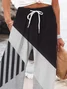 Women Striped Long Pant Casual Spring/Fall Trousers