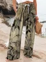 Women Floral Long Pant Casual Spring/Fall Trousers