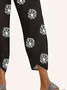 Women Floral Capris Pant Casual Summer Trousers