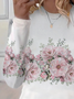 Women Floral Long Sleeve Tee T-shirt Crew Neck Printing Casual Spring/Fall Graphic Tee Top