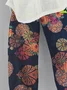 Women Floral Capris Pant Casual Summer Trousers