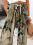 Women Floral Long Pant Casual Spring/Fall Trousers