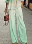Women Abstract Printing Two-Piece Set Daily Long Sleeve Casual Spring/Fall Top With Pants Matching Set