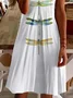 Women Dragonfly Short Sleeve Summer Printing Dress V Neck Daily Casual Midi Fit & Flare Dress A-Line Dress
