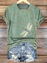 Women's Animal Short Sleeve Tee T-shirt Crew Neck Casual Summer Top