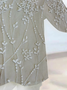 Women Floral Short Sleeve Shirt Summer Printing V Neck Daily Casual Top
