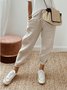 Women Plain Long Pant Casual Spring/Fall Trousers